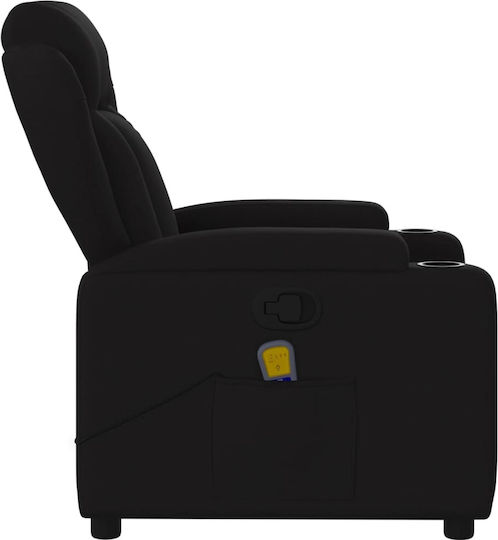 Relaxsessel Friseurwaschbecken mit Fußhocker Black 77x94.5x100cm