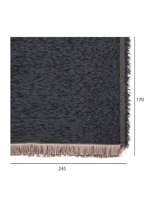 HomeMarkt Dreamtopia Armchair Throw Chenille 245x170cm Petrol Blue