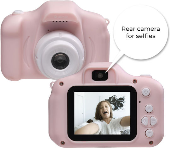 Denver KCA-1340 Compact Φωτογραφική Μηχανή 40MP με Οθόνη 2" και Ανάλυση Video 1920 x 1280 pixels Ροζ