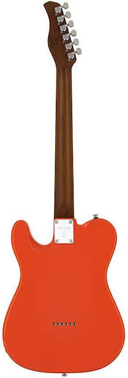 Larry Carlton T7 Electric Guitar Telecaster with SS Pickup Configuration Fiesta Red