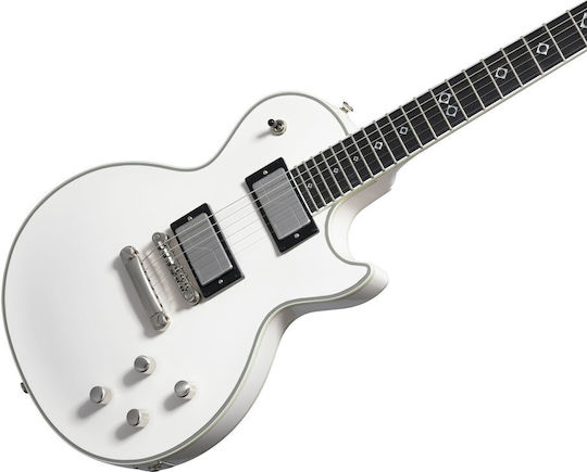Epiphone Prophecy Chitară Electrică Tăietură unică cu HH Configurație Doze Albă