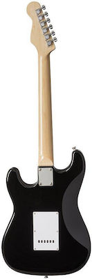 Soundsation Rider Standard H Elektrische Gitarre und HSS Pickup-Anordnung in Schwarz Farbe