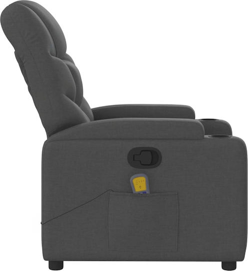 Relaxsessel Friseurwaschbecken mit Fußhocker Dark Grey 74x89x100cm