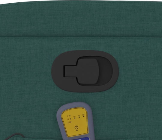 Relaxsessel Friseurwaschbecken mit Fußhocker Dark Green 74x89x100cm