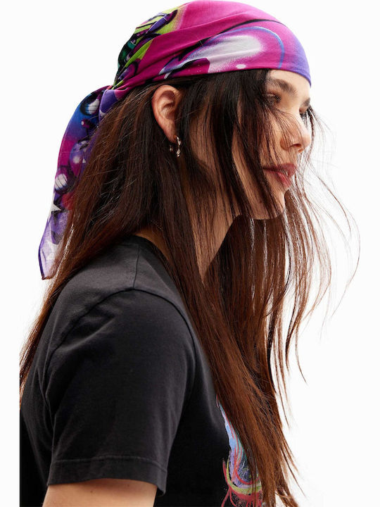 Desigual Christian Lacroix Γυναικείο Φουλάρι Λιλά