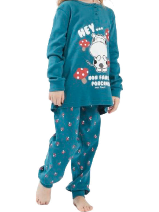 Crazy Farm Kids Nightwear Winter Petrol