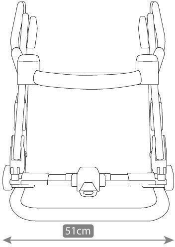 Camarelo Olio Adjustable 2 in 1 Baby Stroller Suitable for Newborn Navy Blue