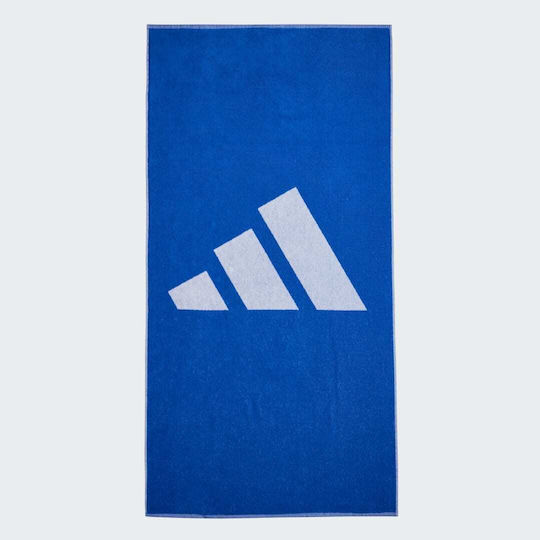 adidas Beach Towel Cotton Blue 140x70cm.