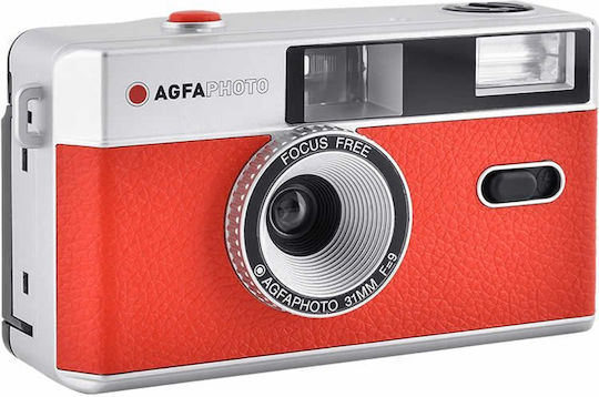 AgfaPhoto Analogue 35mm Compact Φωτογραφική Μηχανή Κόκκινη