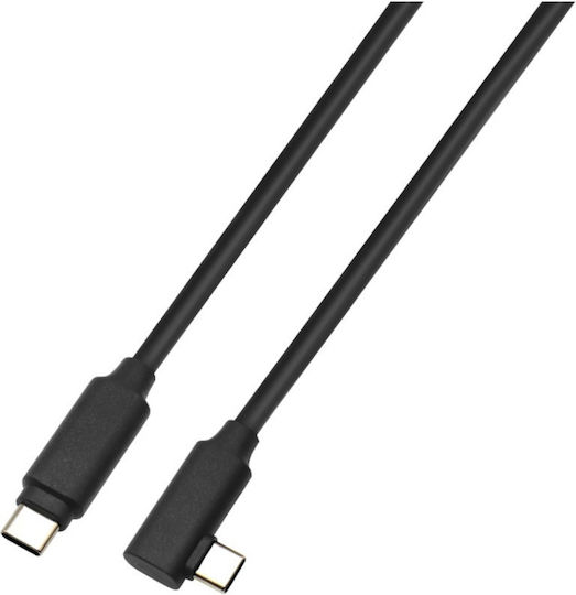 Vortex Virtual Reality USB 3.1 Cable USB-C male - USB-C Μαύρο 5m VVR.5M.FIBER.QUEST.LINK.CABLE.USB.C.3.2