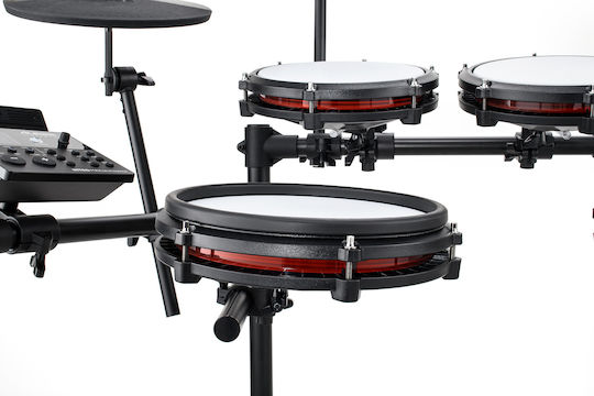 Alesis Elektronische Drumsets Nitro Max in Schwarzes Farbe mit Hocker, Mit Kopfhörern & Mit Baguettes