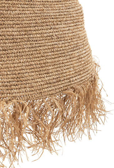 HomeMarkt Κρεμαστό Φωτιστικό Καφέ Boho Καμπάνα με Ντουί E27 100x100x100εκ.