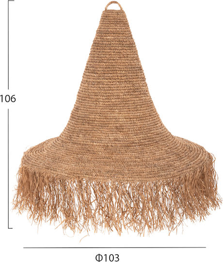 HomeMarkt Κρεμαστό Φωτιστικό Καφέ 103x103x106εκ.