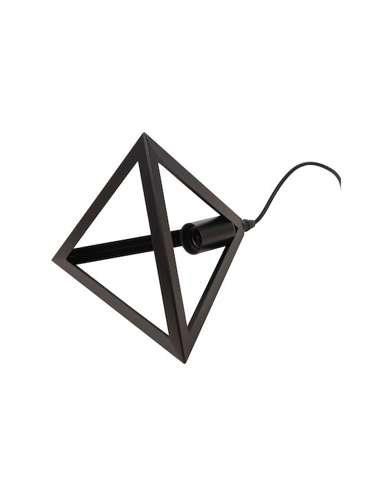 HomeMarkt Pendant Light Black with Socket E27 23x23x124cm