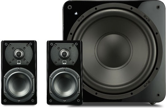 SVS Prime Satellite Paar Hi-Fi Lautsprecher Buch selbst 150W 2 Anzahl von Fahrern B12.5xT16xH22.5cm. Piano Gloss