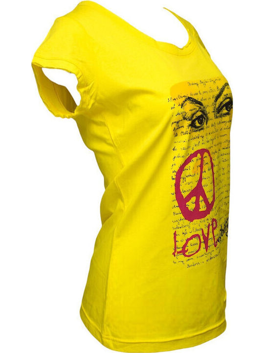 Γυναικείο Αθλητικό T-shirt Κίτρινο