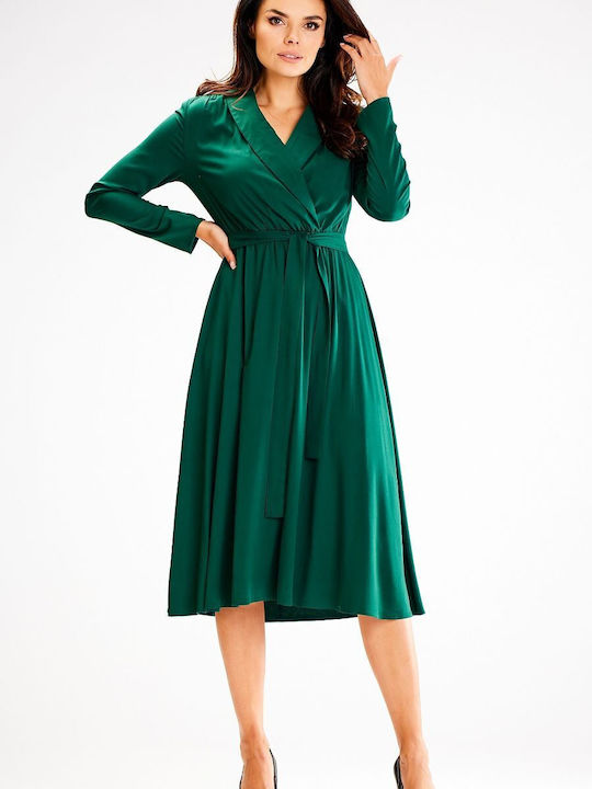 Awama Midi Rochie Verde