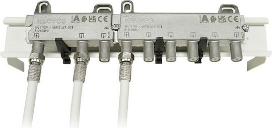 Televes 3 ways F 5-2400 MHz DC pass Διακλαδωτής 519503