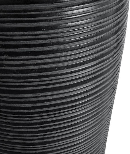 GloboStar Barrio Planter Polyester Black with Stand 40x40x122cm.