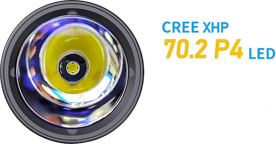 XTAR D28 Φακός Κατάδυσης LED με Φωτεινότητα 3600lm για Βάθος έως 550m