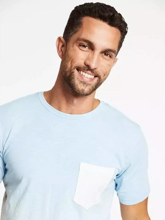 T-shirt μπλε παστέλ