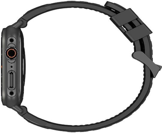 BlackView W30 Αδιάβροχο Smartwatch με Παλμογράφο (Μαύρο)