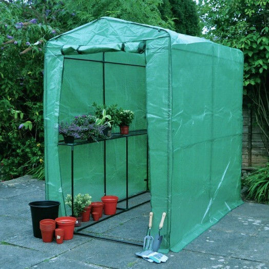 Kingfisher GHWIXL Gewächshaus Typ Haus mit Regalen 2x1.2x1.9m
