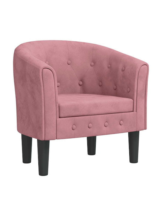Sessel Samt Pink 70x56x68cm
