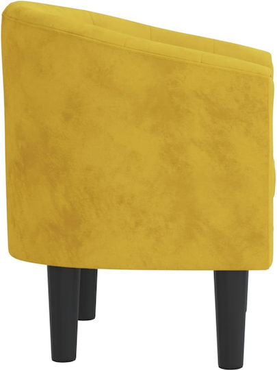 Armchair Yellow 70x56x68cm