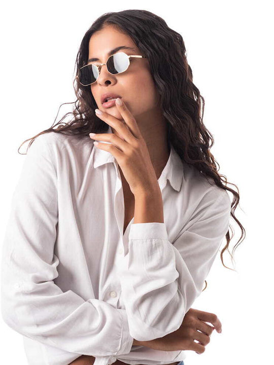 Max Air Le Club Women's Sunglasses with Gold Plastic Frame and Black Gradient Lens SG105