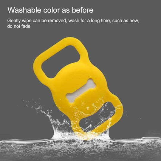 Sonique Pet Collar Case Silicone for AirTag in Green color
