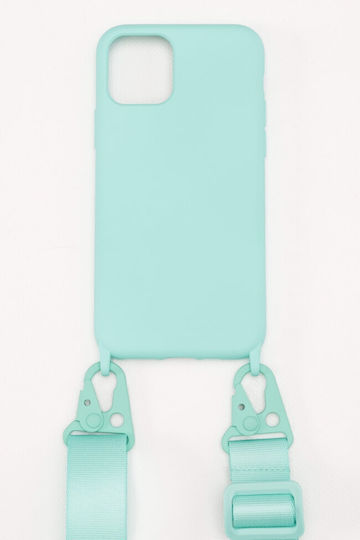 Luigi Strap Back Cover Silicon cu Curea Turcoaz (iPhone 11Pro (Apple))