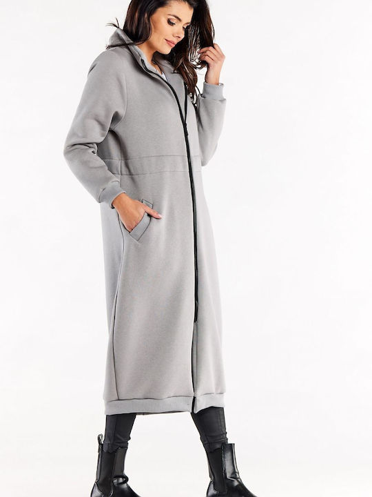 Infinite You Women's Long Cardigan Gray