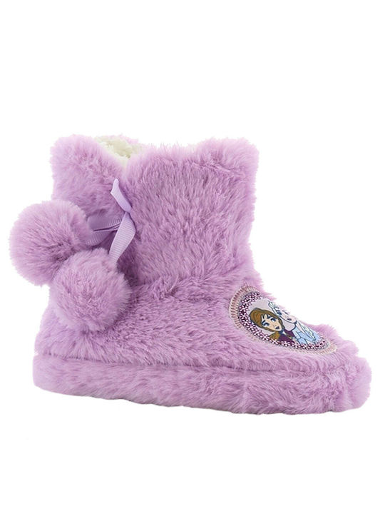 Disney Kids Slippers Boots Lilac