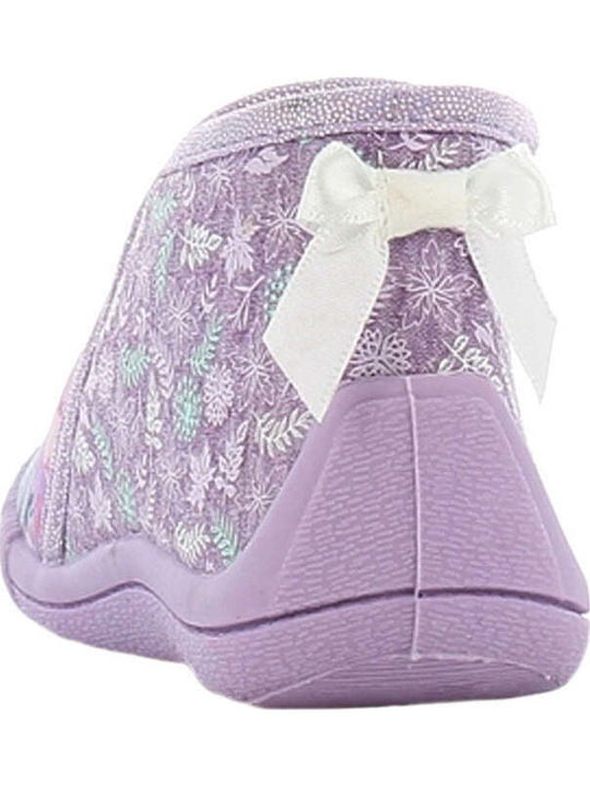 Kids Slippers Boots Lilac Frozen