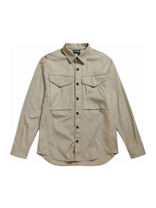 Langärmlig Hemd Beige