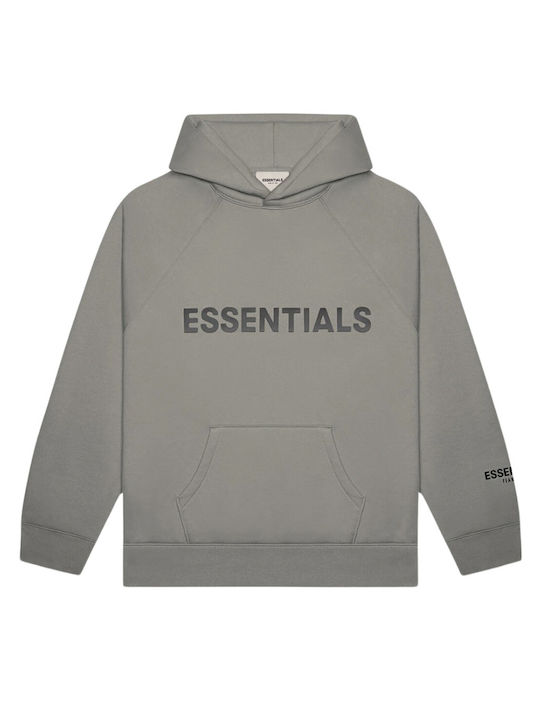 Essentials Herren Sweatshirt mit Kapuze Gray