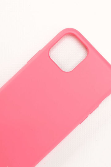 Luigi Back Cover Σιλικόνης με Λουράκι Φούξια (IPhone 11ProMax - Apple)