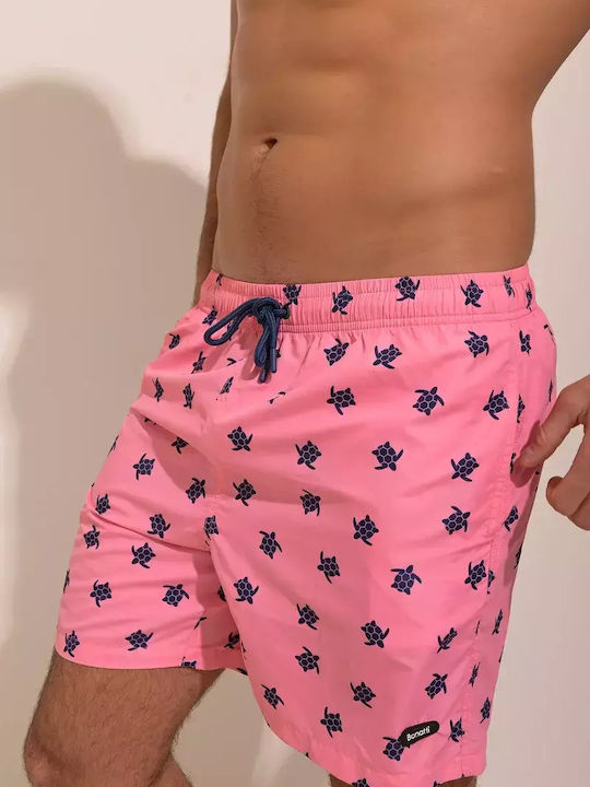 Bonatti Men's Swimwear Shorts Pink with Patterns