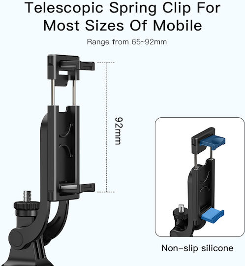 Yesido Black Cell Phone Tripod Selfie Stick