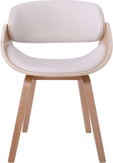 Joy Stühle Speisesaal Weiß 1Stück 57x55x80cm