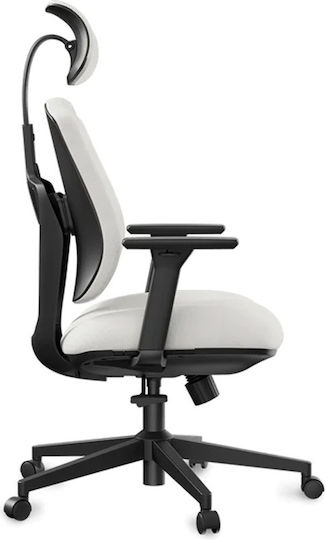 Eureka Ergonomic Офис стол с Бели Подлакътници