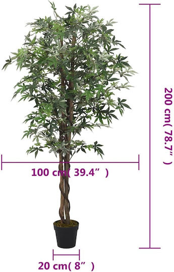 Maple Растение В Саксия 200см vidaXL
