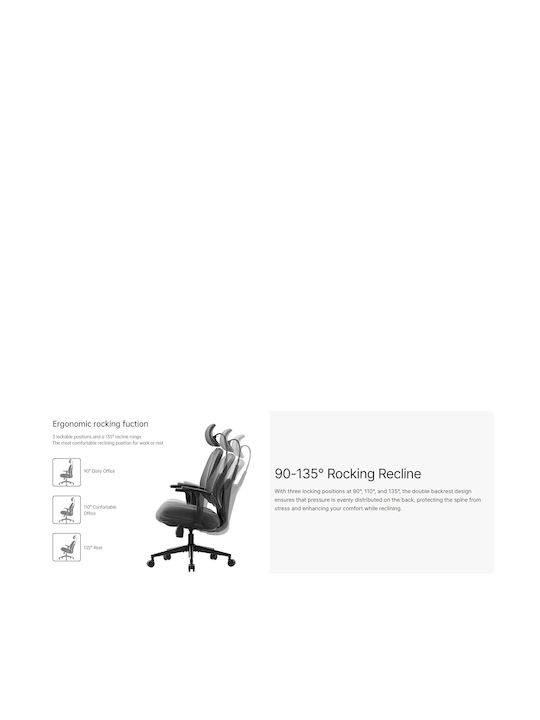 Eureka Ergonomic Office Chair With White Arms
