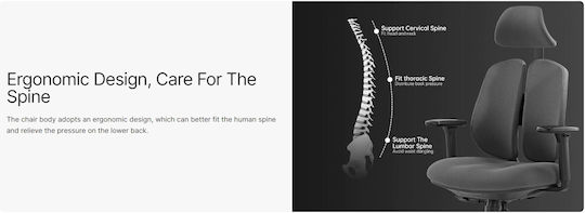 Eureka Ergonomic Офис стол с Бели Подлакътници
