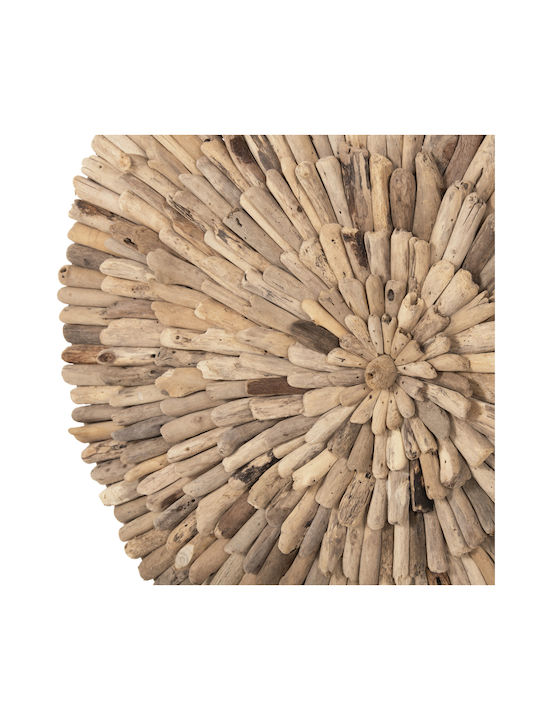 HomeMarkt Διακοσμητικό Τοίχου Καφέ από Ξύλο 80x80cm
