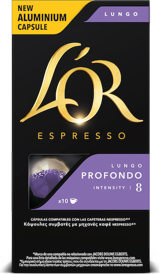 L'Or Κάψουλες Espresso Lungo Profondo Συμβατές με Μηχανή Nespresso 10caps