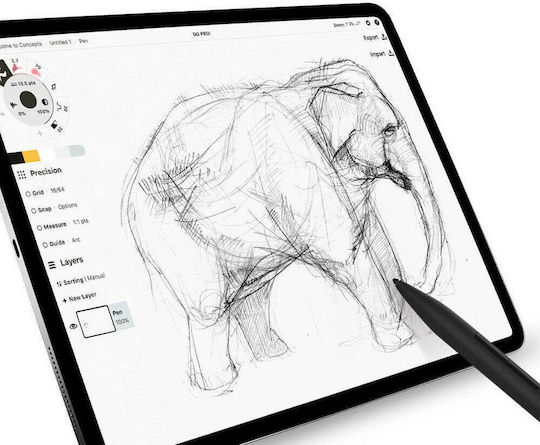 Adonit Note+ 2 Γραφίδα Αφής για iPad σε Μαύρο χρώμα ADNP2