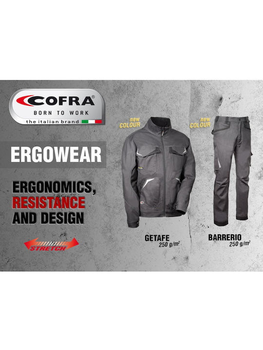 Cofra Work Jacket Reflective Black