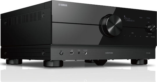 Yamaha RX-A6A Радиоусилвател Home Cinema 4K/8K 9.2 Канала 150W/8Ω 200W/6Ω с HDR и Dolby Atmos Черен